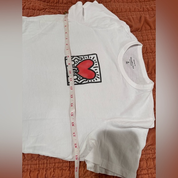 Abercrombie & Fitch Skimming KEITH HARING Tee - brilliant white - Medium - Picture 5 of 7